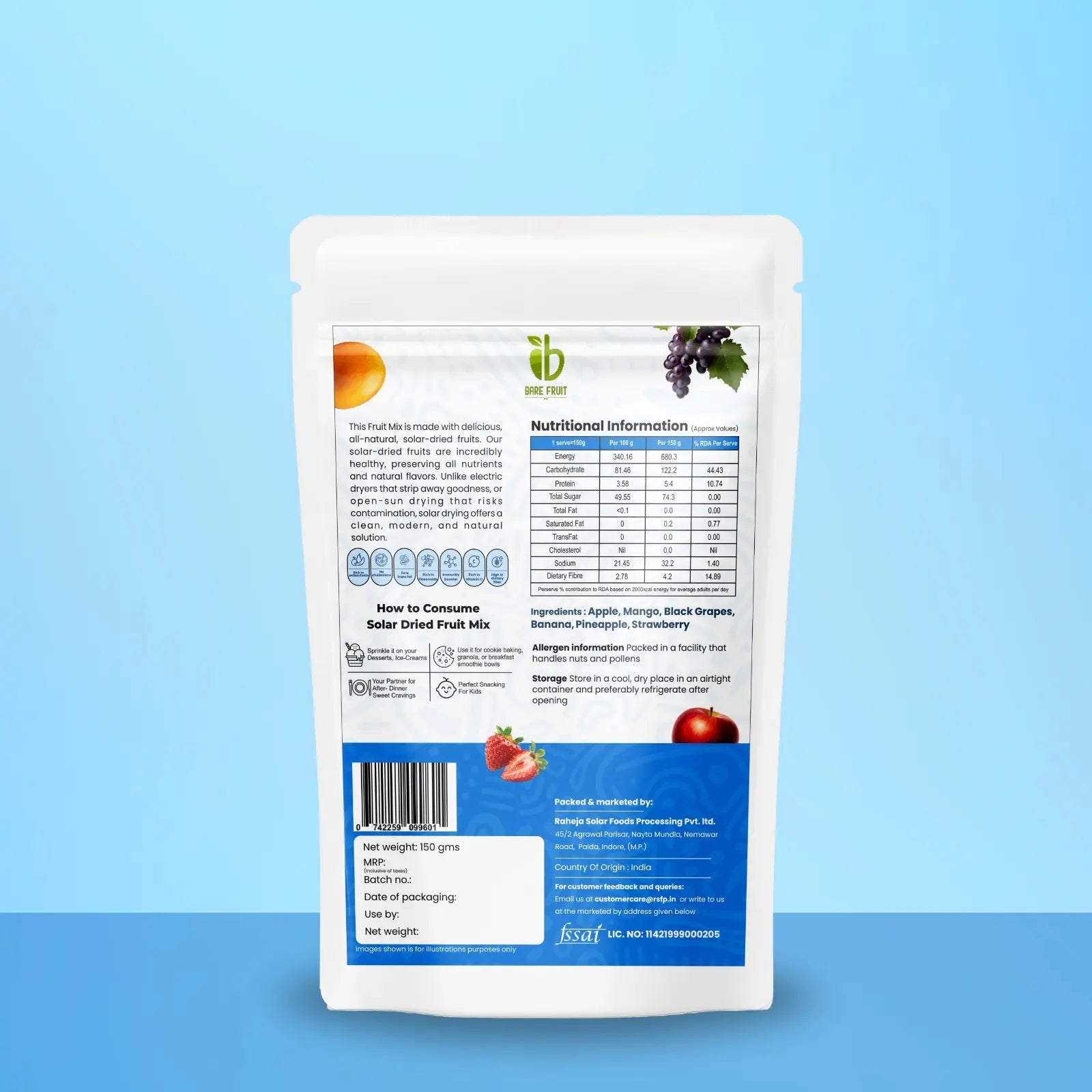 Solar Dried Fruit Mix