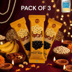 Barefruit Fruit Bar with Jowar Puff multipack in a Diwali-themed setting