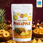 Barefruit Solar Dried Pineapple in a Diwali-themed setting