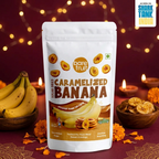 Barefruit Solar Dried Caramelized Banana in a Diwali-themed setting